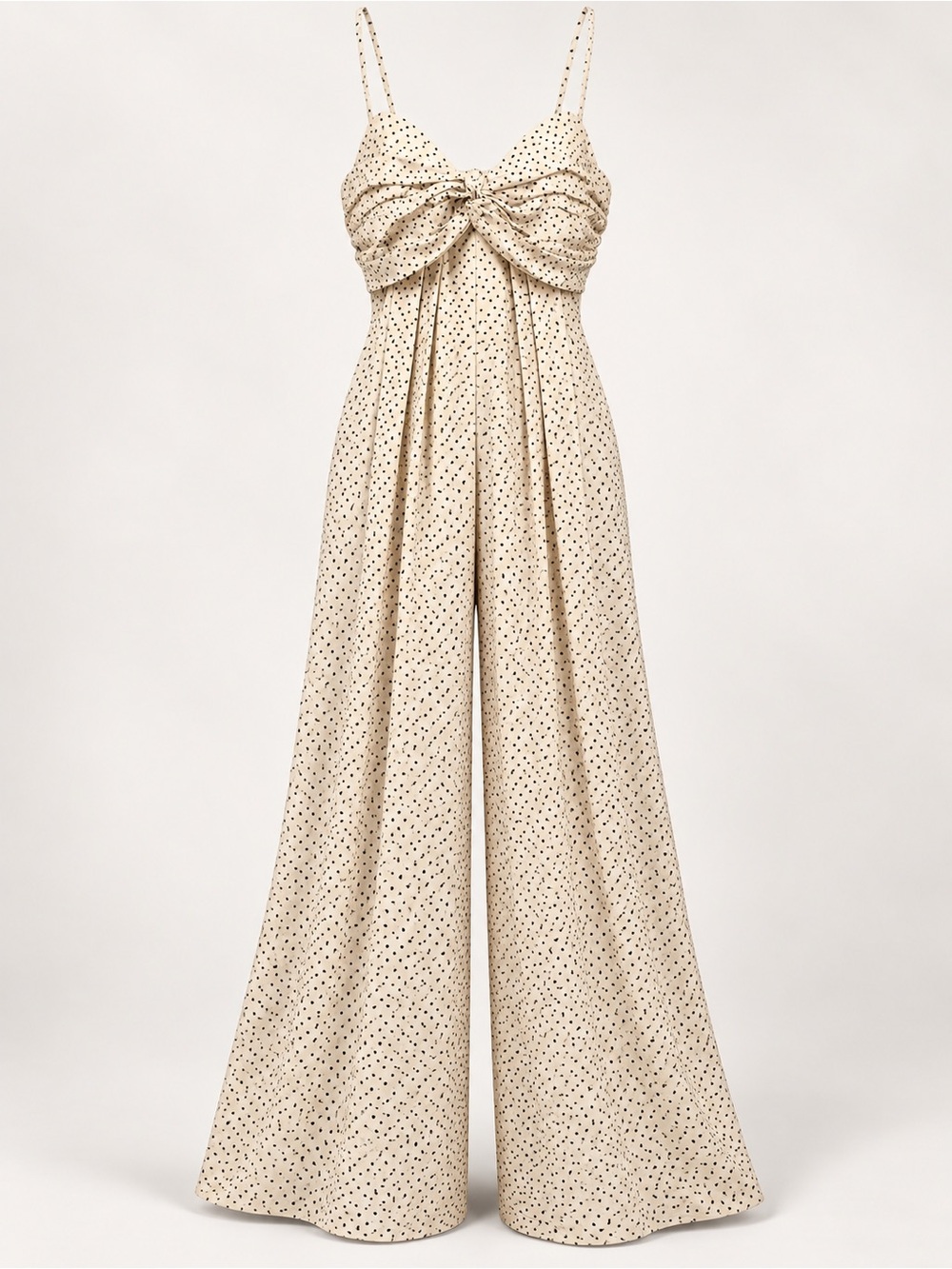 Lulu's Crushin’ On You Polka Dot Wide-Leg Jumpsuit (393)
